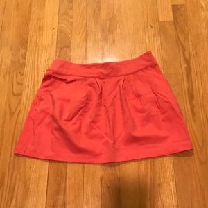Peach Pleated Skirt